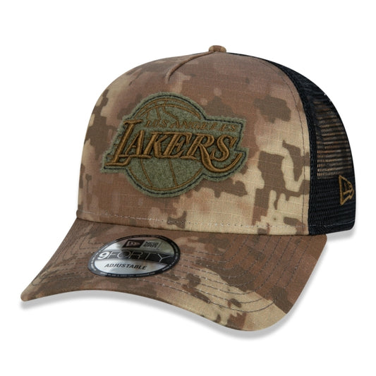 Gorra exclusiva New Era - 9FORTY Los Angeles Lakers NBA Digital Camo Edition