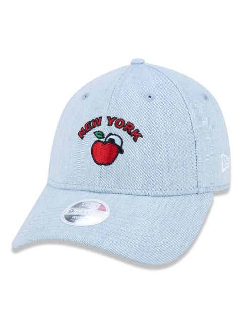 Gorra exclusiva New Era - Gorra 9FORTY para mujer Fruit Denim Edition