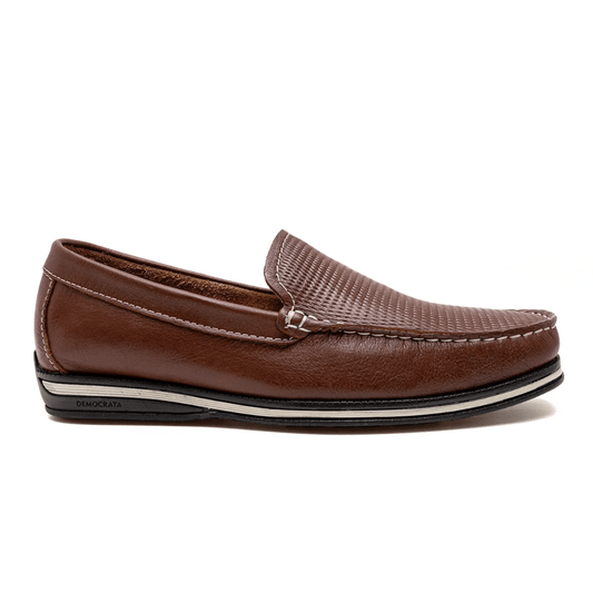 Democrata Easy Ted Men's Brown Loafers