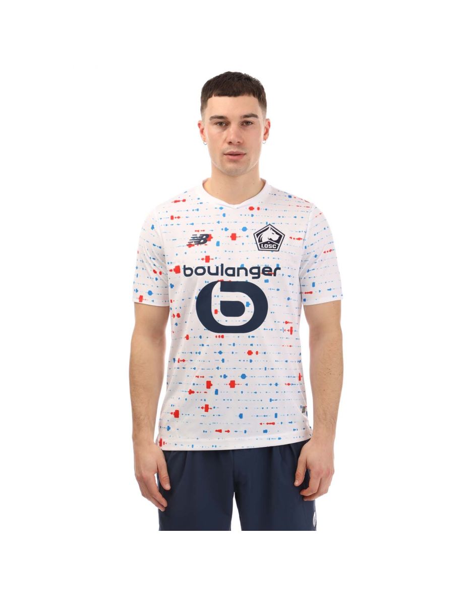 Camisa masculina New Balance LOSC Lille 2023/24 Away em branco