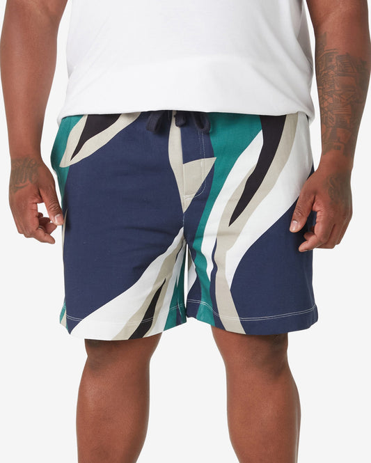 Allman by Riachuelo - Pantaloncini felpati Plus Size Abstract Multicolor da uomo