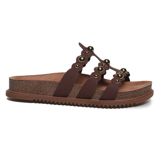 Sandali Beira Rio da donna in marrone con ornamenti