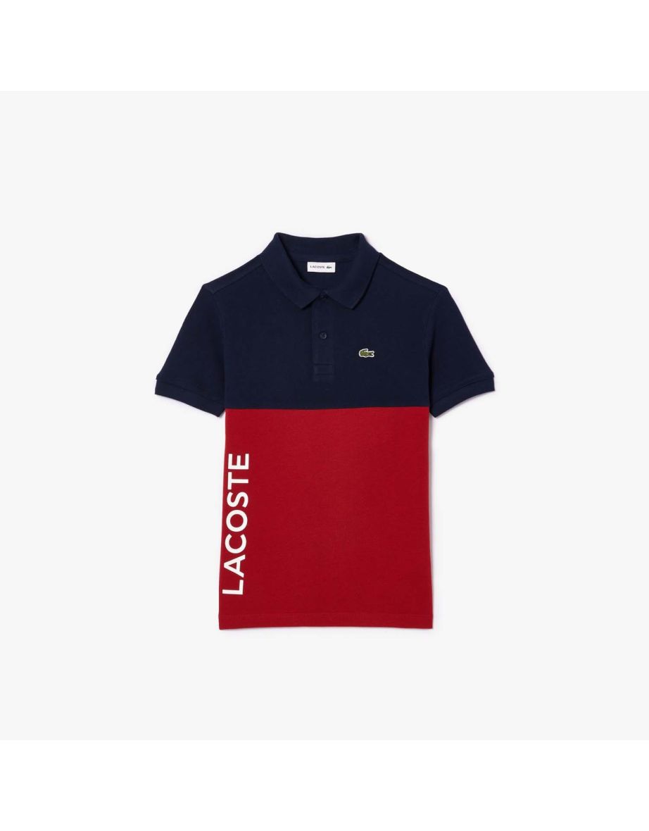 Boy's Lacoste Juniors Color Block Piqué Polo Shirt