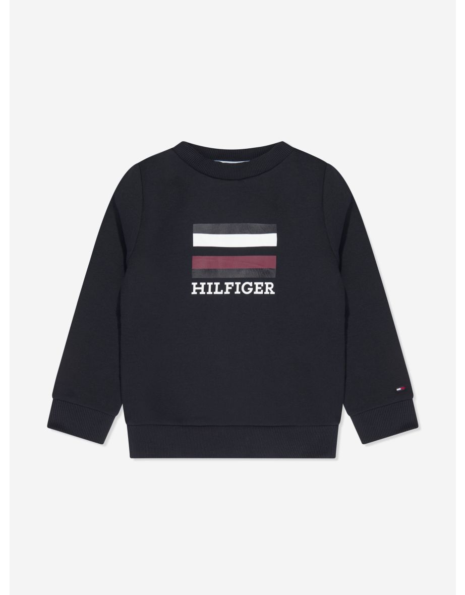 Boys Logo Sweatshirt in Navy