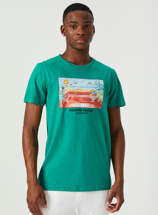 Slim Fit Seaside Resort T-shirt