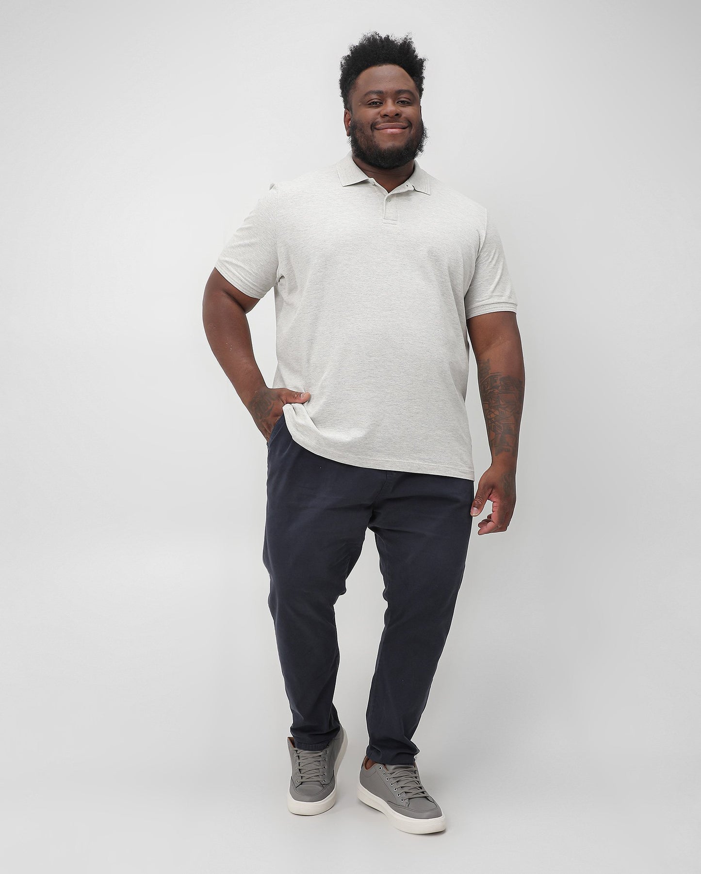 Men's Plus Size Blue Chino Jeans | Pool Jeans