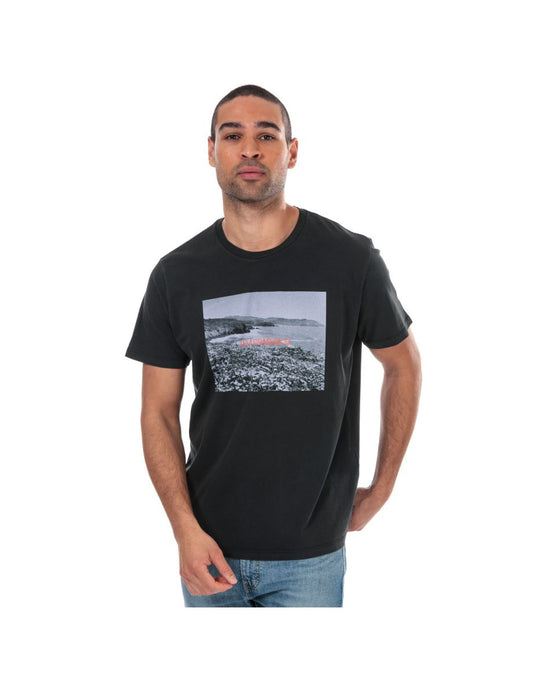 Camiseta Levi's Graphic Photo Negra, Hombre