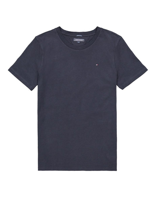 Camiseta de algodón con cuello redondo