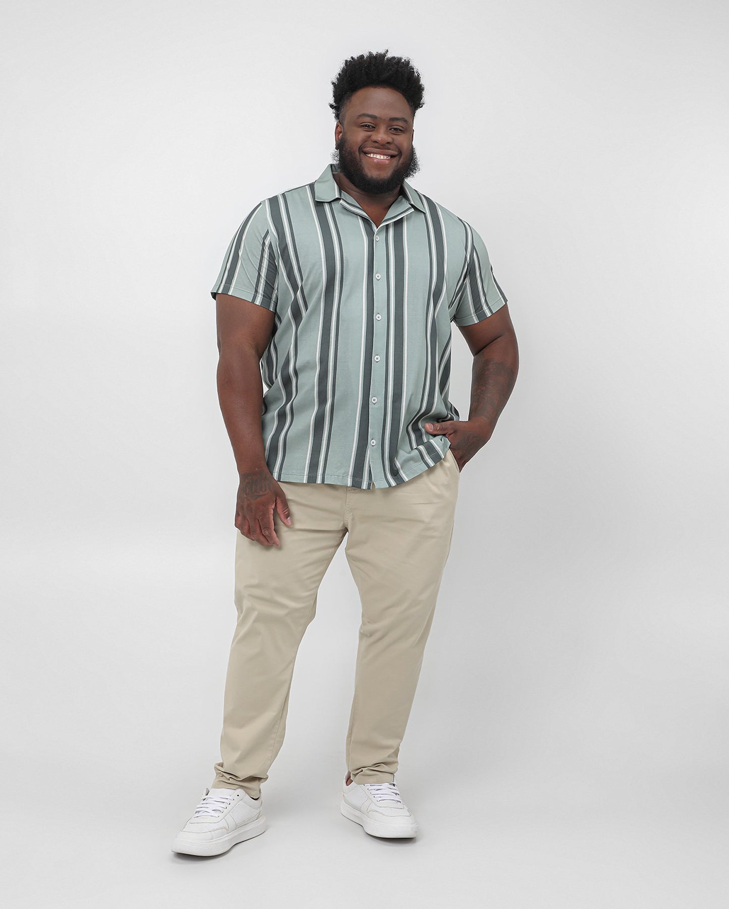 Men's Plus Size Beige Jogger Jeans | Original Plus by Riachuelo