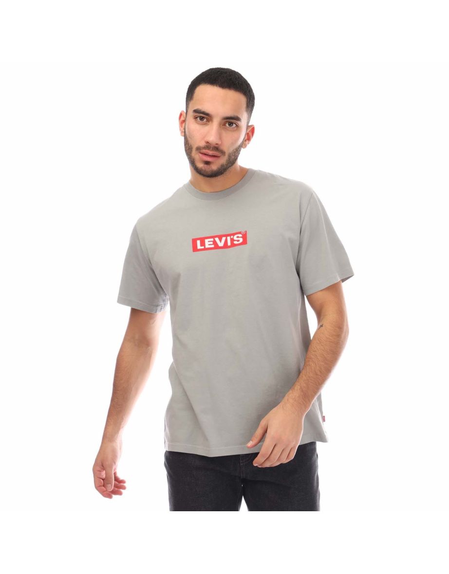 Camiseta de hombre Levi's Relaxed Fit Box Tab en gris