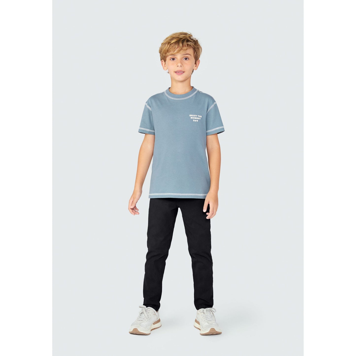 Calça de sarja Slim Fit para meninos