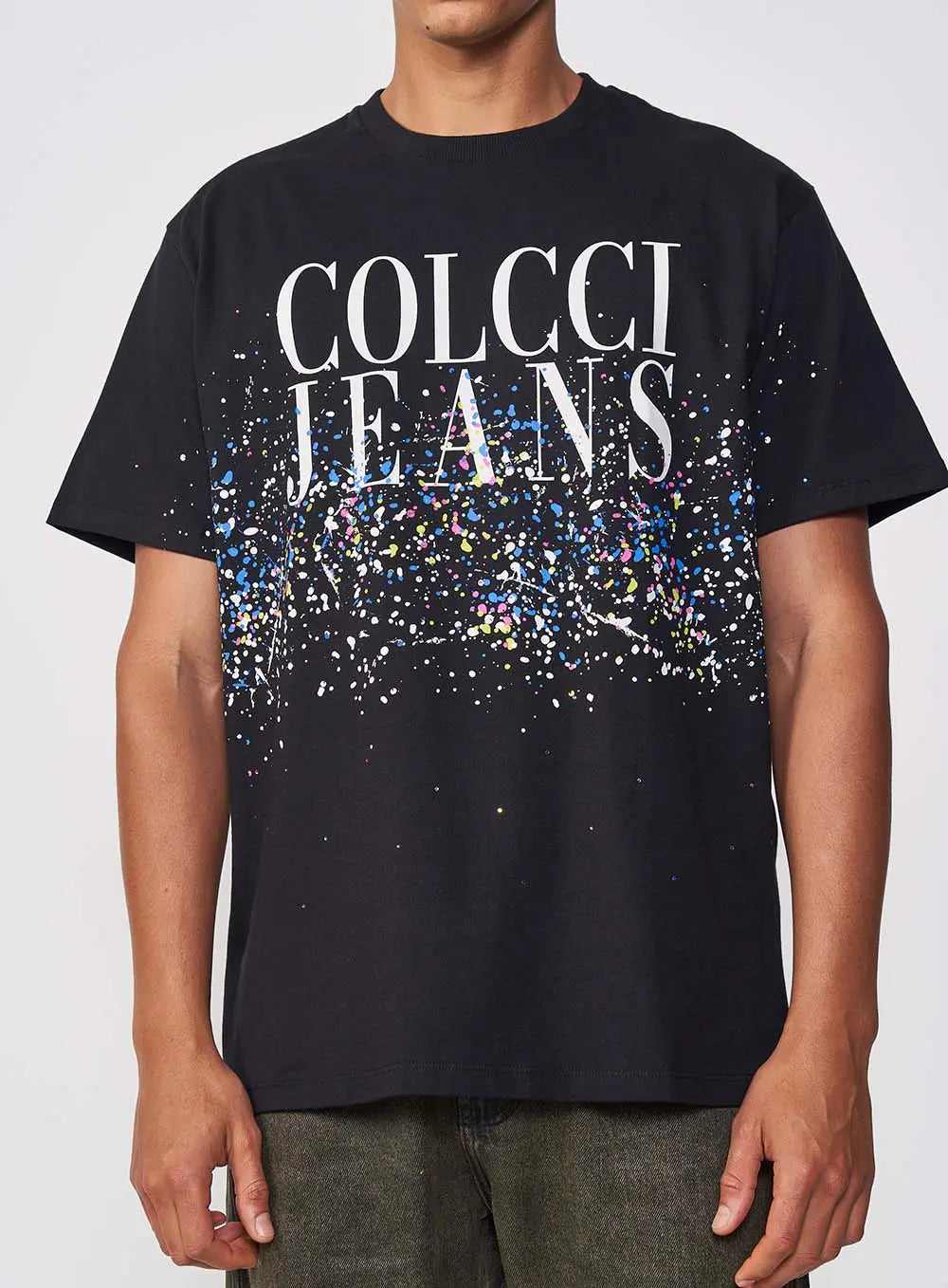 Camiseta salpicaduras de pintura para hombre