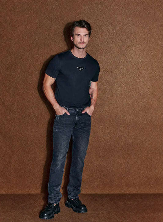 Modern Fit Black Stone Jeans