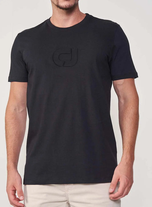 Maglietta con logo in rilievo