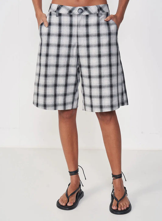 Shorts Jade Plaid