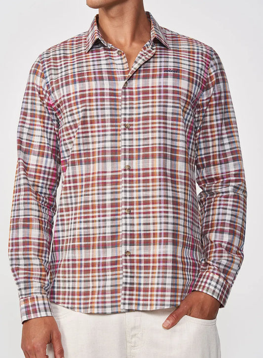 Camicia a quadri colorata