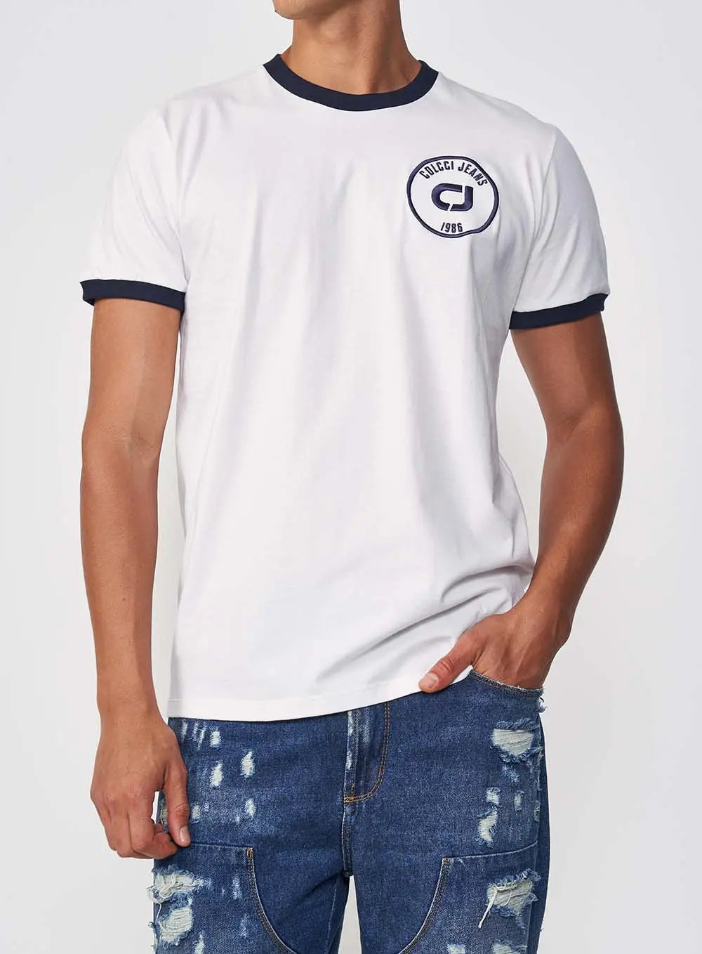 Camiseta masculina de ajuste fino