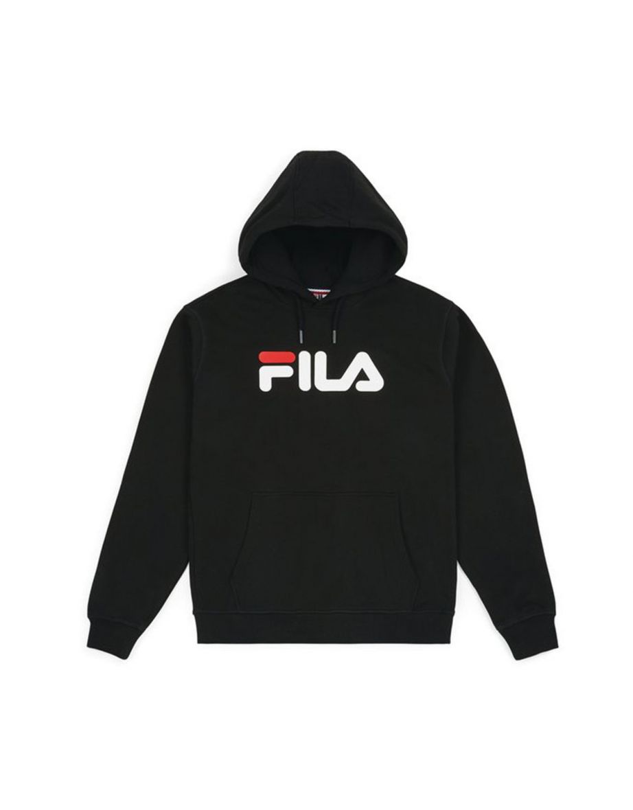 Sudadera con capucha estampada con logotipo en mezcla de algodón