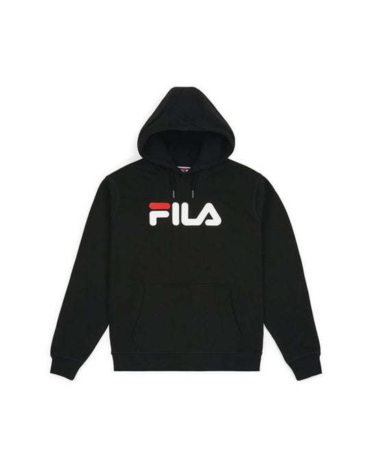 Sudadera con capucha estampada con logotipo en mezcla de algodón