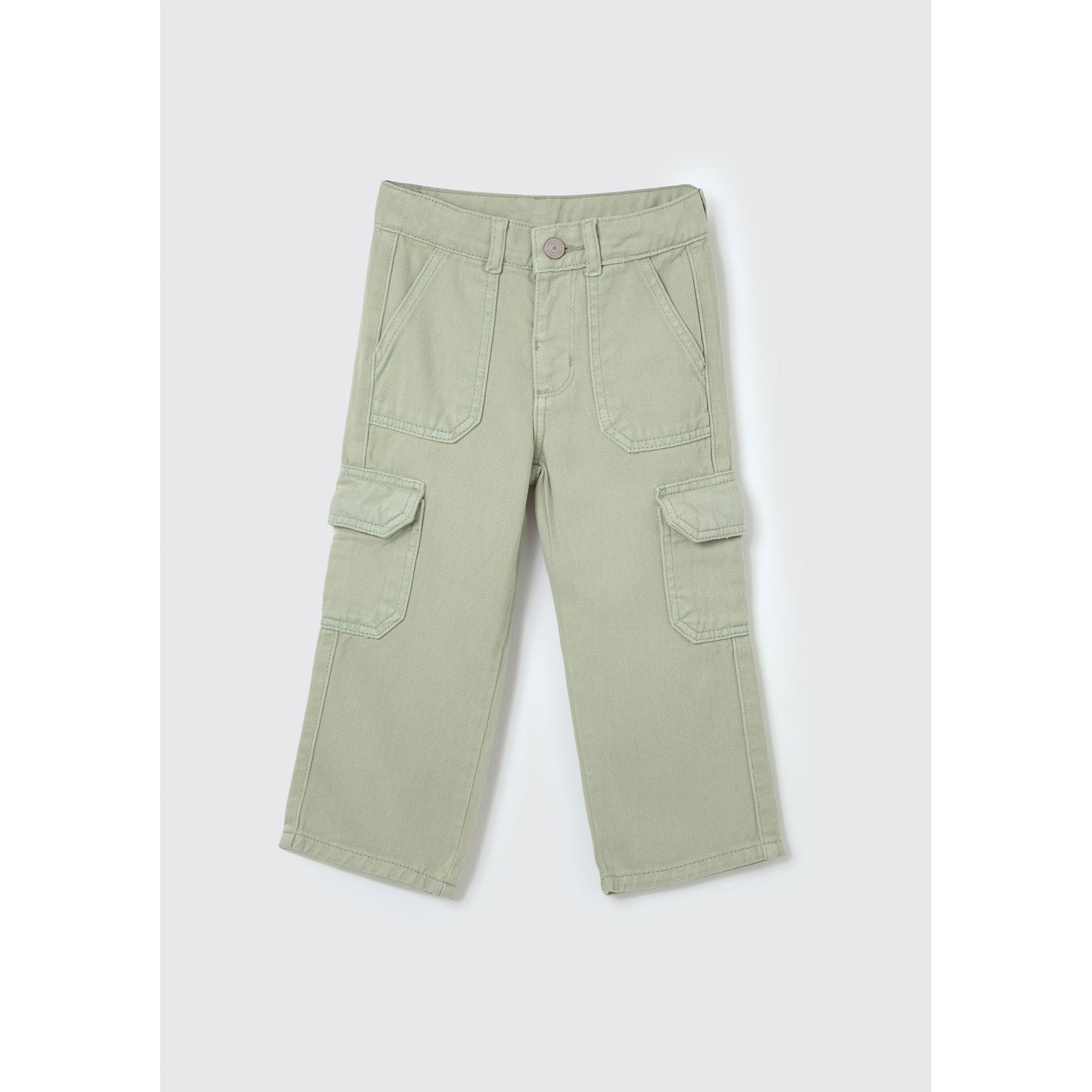 Pantalón cargo para niña en tejido de sarga