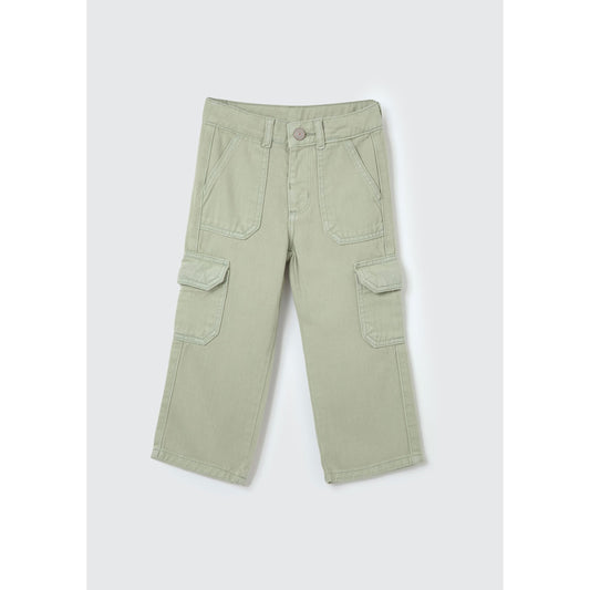 Toddler Girl's Cargo Pants in Twill Fabric