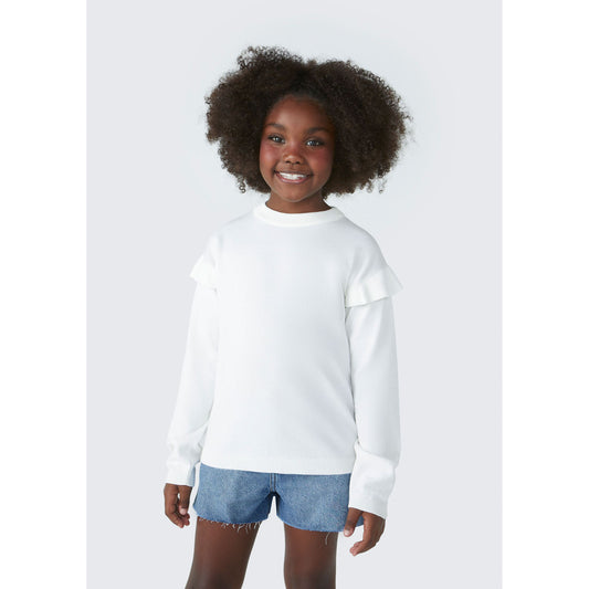 Maglione da bambina con volant