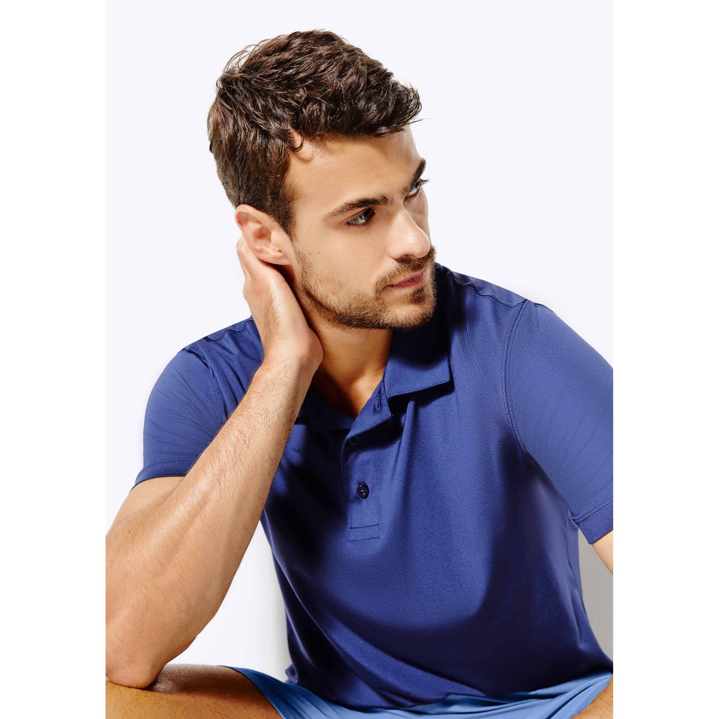 Maglietta sportiva da uomo con colletto a polo