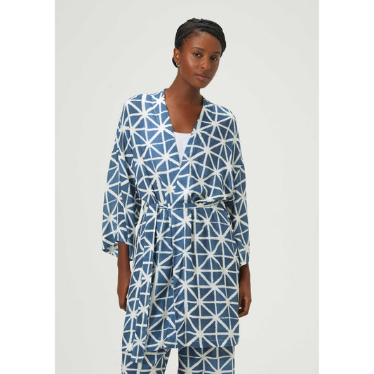 Kimono de hombre con viscosa estampada