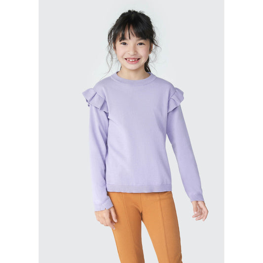 Maglione da bambina con volant
