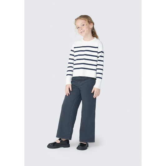 Maglione a maglia da bambina