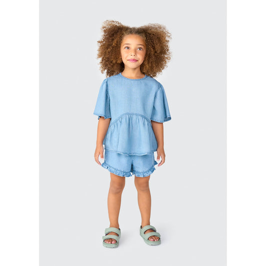 Blusa vaquera para niña pequeña