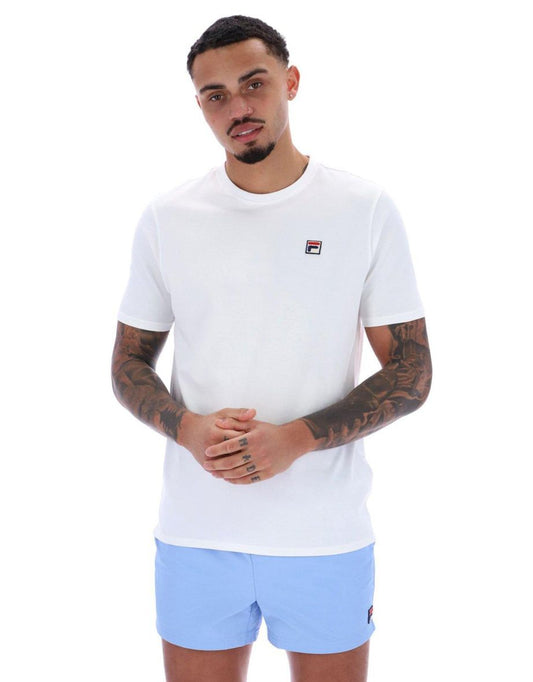 Camiseta Sunny 2 Essential con cuello de canalé estrecho en blanco