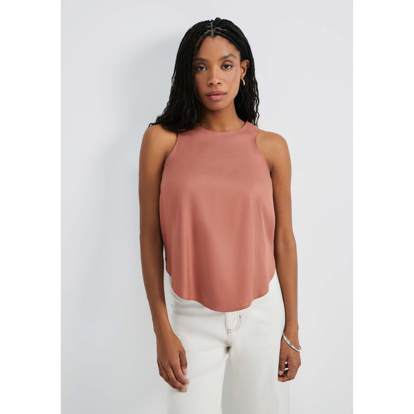 Camiseta de tirantes básica con cuello halter para hombre