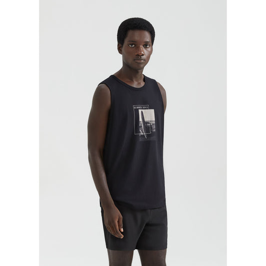 Canotta stampata Basic Regular Fit da uomo