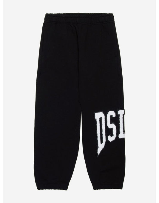 Joggers com logotipo preto para meninos