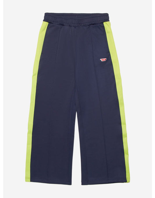 Calça de trilha de ajuste relaxado para meninos em azul-marinho