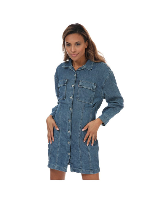 Vestido Levi's Braelyn Utility para mulher em azul