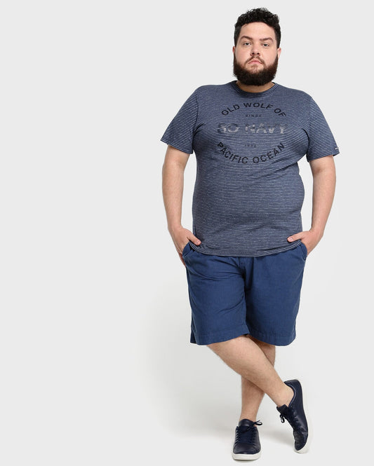 Camiseta plus size So Navy - Azul