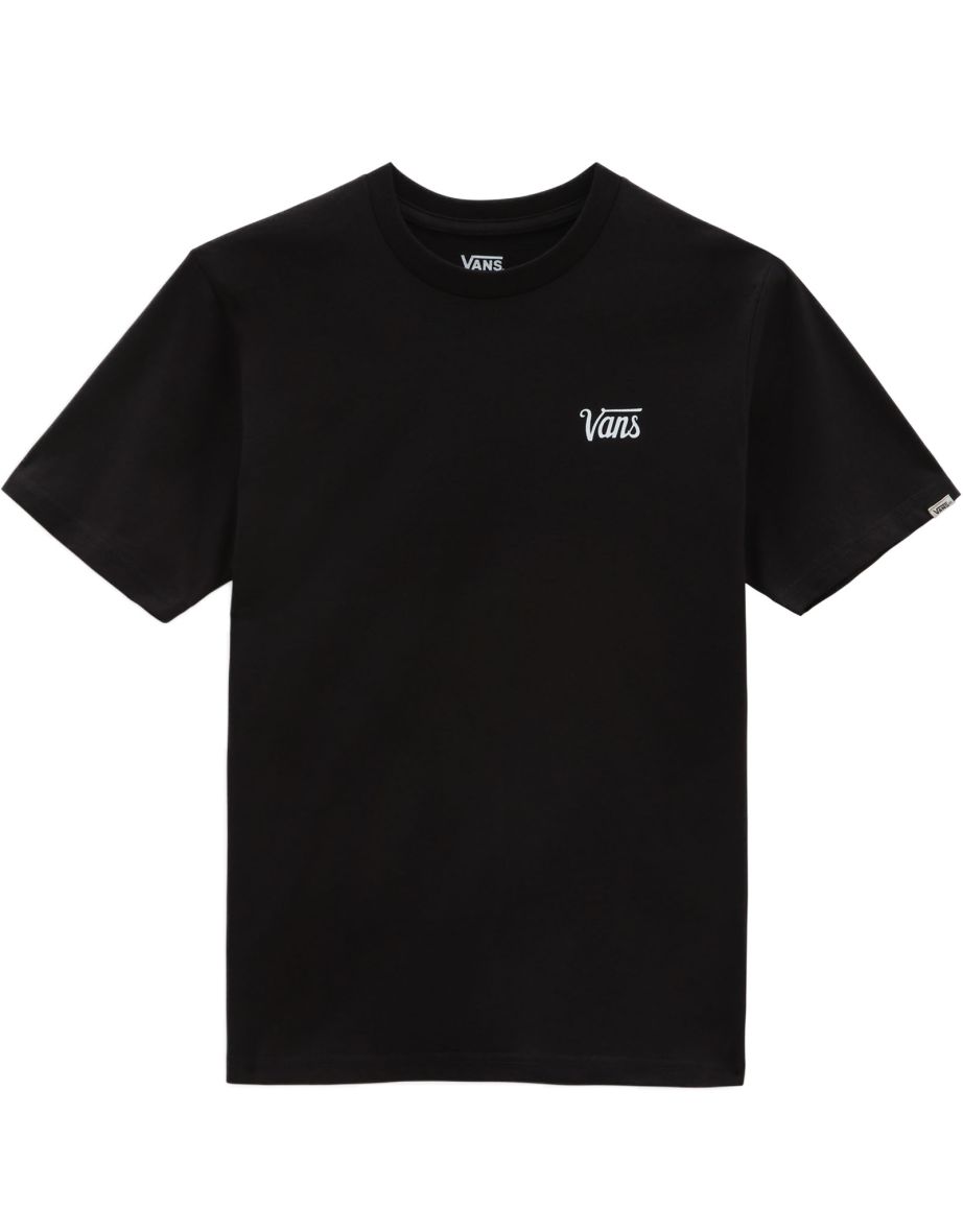 Vans Kids Boys Mini Script Crew Neck Short Sleeve T-Shirt - Black
