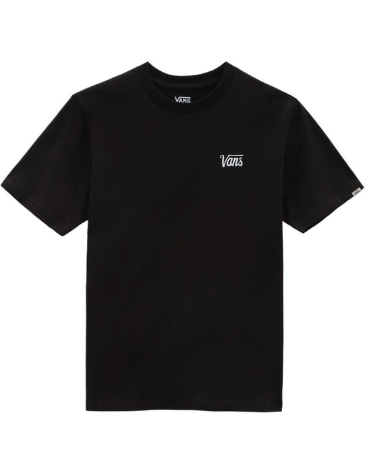 Vans Kids Boys Mini Script Crew Neck Short Sleeve T-Shirt - Black