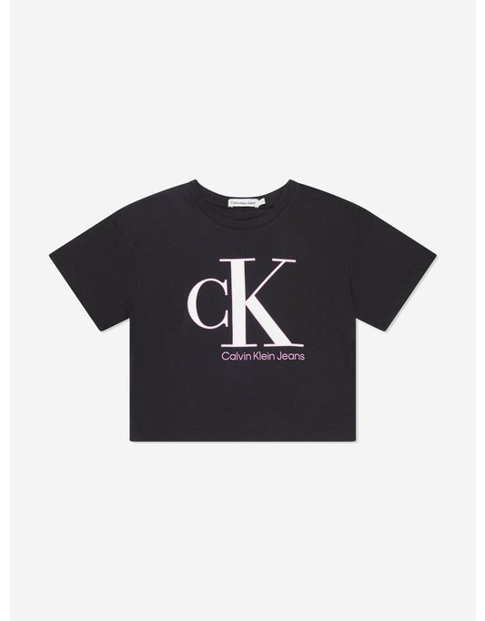 Camiseta Monograma Negra Niña