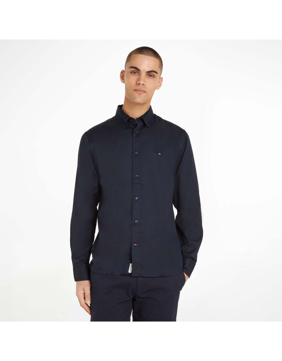 Camicia Tommy Hilfiger Core Flex Poplin Uomo - Blu