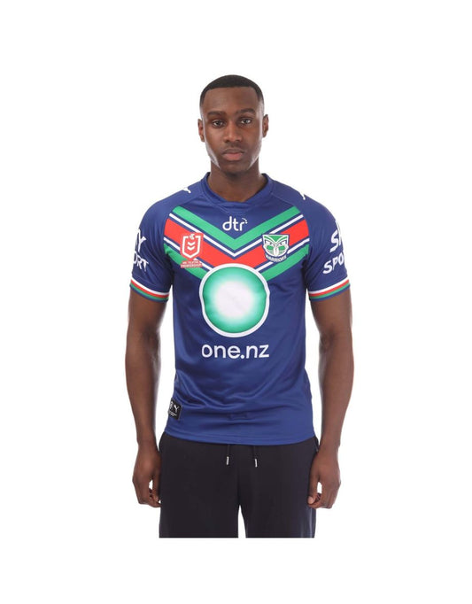 Camisa masculina em réplica azul do Puma Warriors