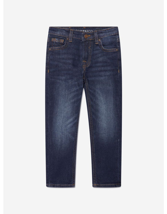 Calça jeans azul skinny fit para meninos