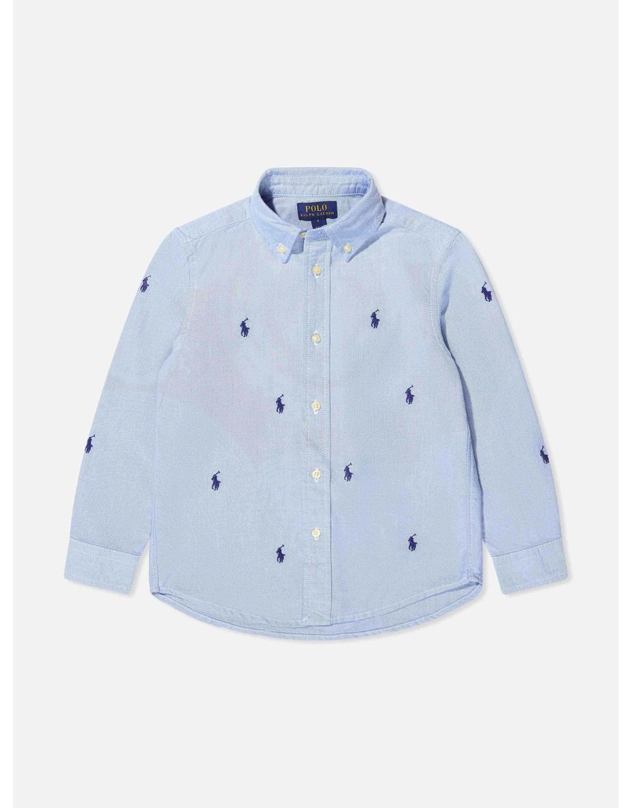 Camisa Oxford de manga larga para niño