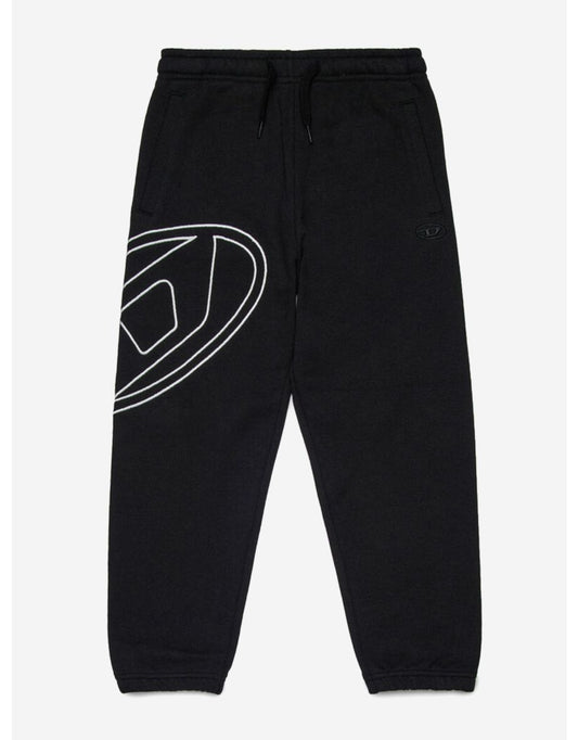 Joggers com logotipo D oval preto para meninos