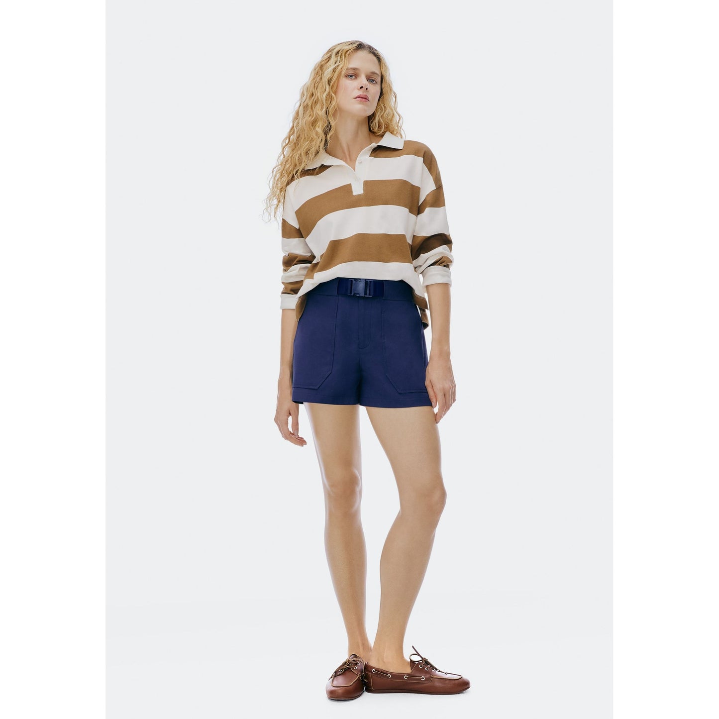 Shorts masculinos com cinto