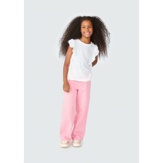 Top con volantes para niña