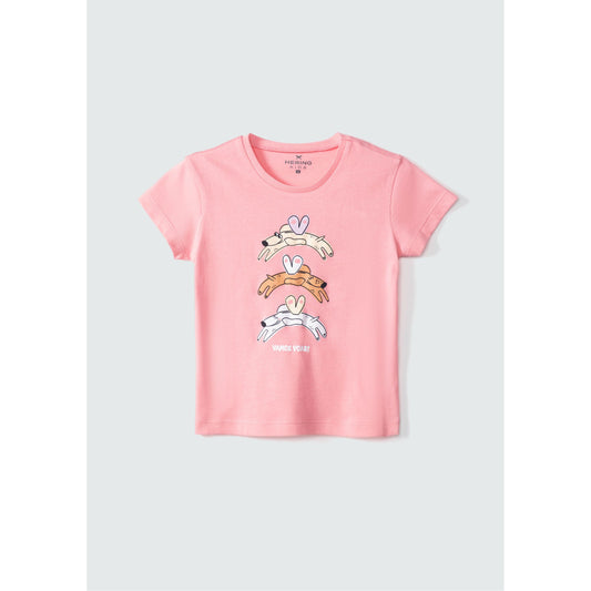 Top estampado para niña pequeña