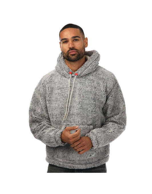 Sudadera con capucha de forro polar Diesel S-Ummereddy gris para hombre